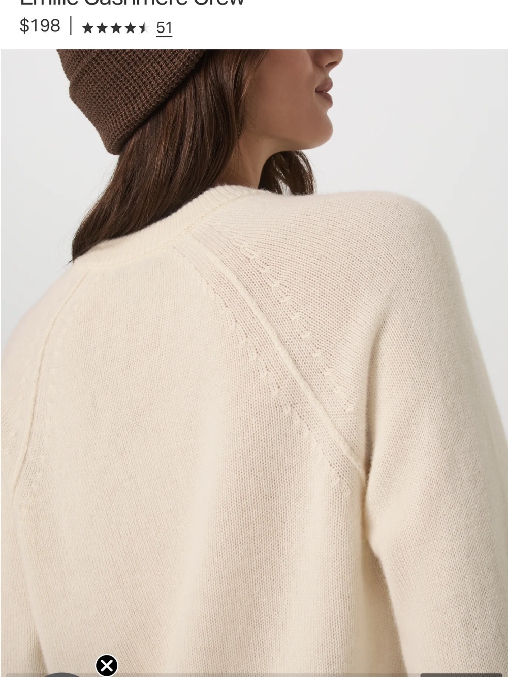 NWT Vuori Émilie Cashmere Crew
Porcelain - Picture 6 of 7